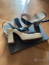 Sandali eleganti tacco/zeppa Nero Giardini