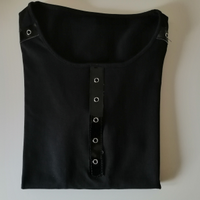 Maglia nera rock da donna