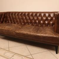 Divano Maison du Monde in pelle + poltrona omaggio