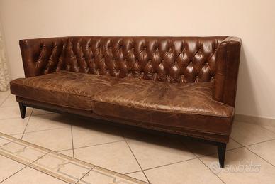 Divano Maison du Monde in pelle + poltrona omaggio