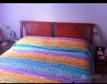Letto matrimoniale in ciliegio