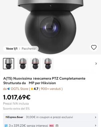 Telecamera Hikvision DS-2DF6A236X-AEL