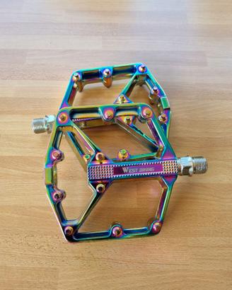 Pedali flat MTB enduro alluminio Oil Slick