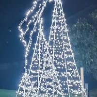 struttura alberi di natale in ferro con stella