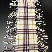 Burberry originale sciarpa  doppia  frangia