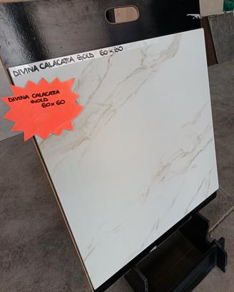 Gres Porcellanato effetto marmo lucido 60x60 