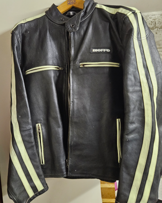 Giacca in vera pelle Bieffe, stile vintage tg L