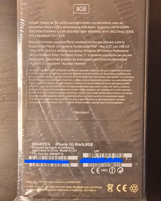 MB489BT/A iPhone 3G 8Gb Black