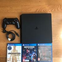 PS4 slim + 3 Giochi