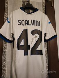 maglia Scalvini atalanta autografa 