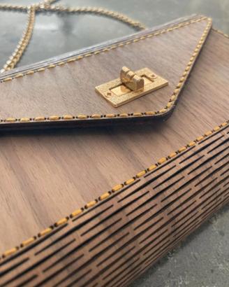 Borsa Artigianale in Legno - Personalizzabile