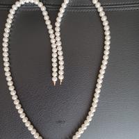 Collana Donna perle bianche - bigiotteria -