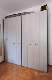 armadio profili verdi gommati