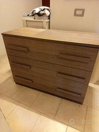 cassettiera rovere