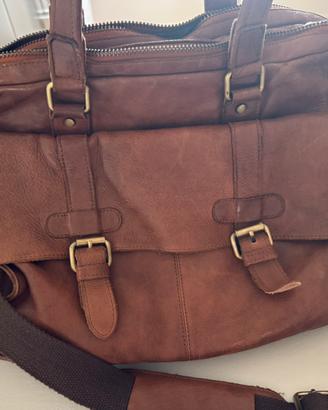 Cartella messenger uomo in pelle Gianni Conti