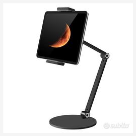 Supporto per tablet /cell. regolabile in alluminio
