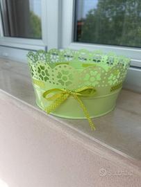 Coprivaso metallo verde