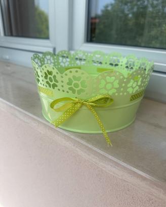 Coprivaso metallo verde
