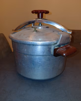 Pentola a pressione SEB vintage in alluminio – ann