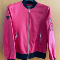 Giacca biker rossa Guess