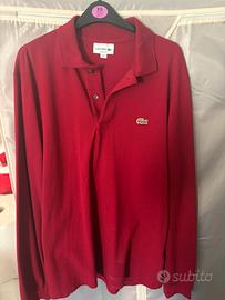Polo lacoste maniche lunghe taglia l