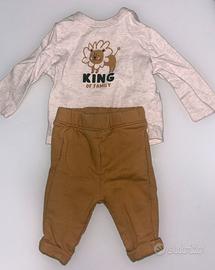 Maglietta e pantalone neonato