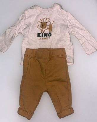 Maglietta e pantalone neonato