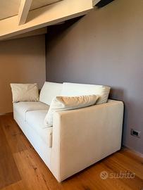 Divano letto in microfibra