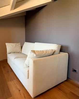 Divano letto in microfibra