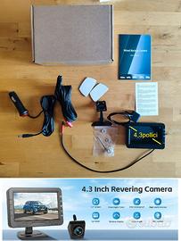 Monitor Retromarcia 4.3" con Telecamera - Nuovo