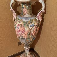 Vaso da pavimento decorato