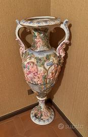 Vaso da pavimento decorato