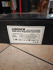 batteria Agm da 200Ah usate