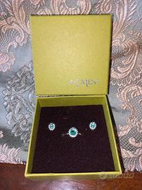 Amen Parure Anello Orecchini Mini Royal Lady