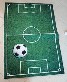 Tappeto da cameretta tema campo da calcio