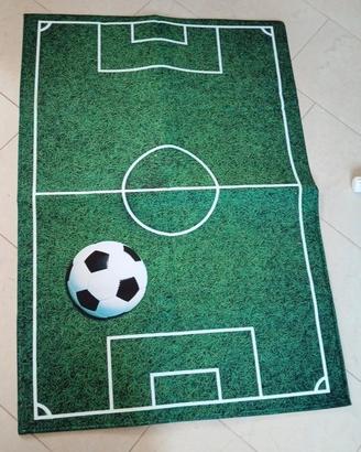 Tappeto da cameretta tema campo da calcio