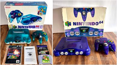 Nintendo 64 N64 Funtastic Ice Blu e Grape Purple