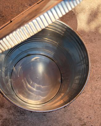 Bidone in Acciaio Inox Belvivere 50L Inox 18/10