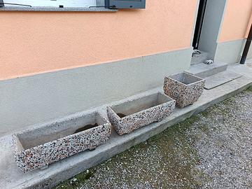 fioriere in ghiaino lavato