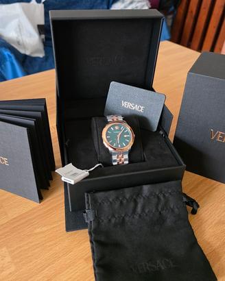 VERSACE V-Urban Diamond 42mm VerdeAcqua NUOVO F.S.