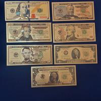 DOLLARI U.S.A. SERIE 7 PZ LAMINA D'ORO COL.1