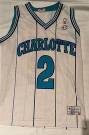 Maglia vintage Champion NBA Charlotte Hornet #2 M