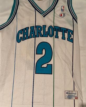 Maglia vintage Champion NBA Charlotte Hornet #2 M