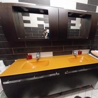 mobile bagno con doppi lavandini 