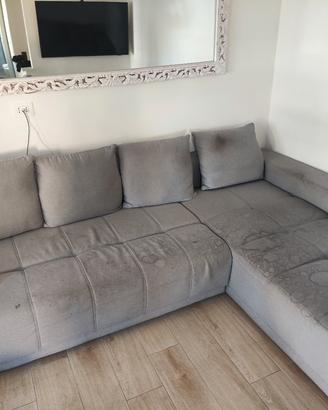 divano angolare letto e contenitore