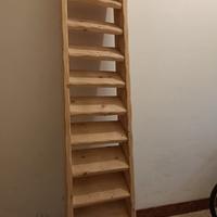 Scala in legno di abete per soppalco o mansarda 