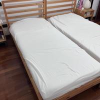 Letti singoli con materassi memory foam + comodini