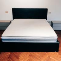 Letto contenitore Big Town nero + materas