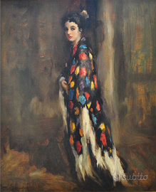 Quadro Vittorio Gussoni Ritratto di donna