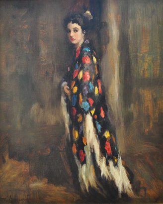 Quadro Vittorio Gussoni Ritratto di donna